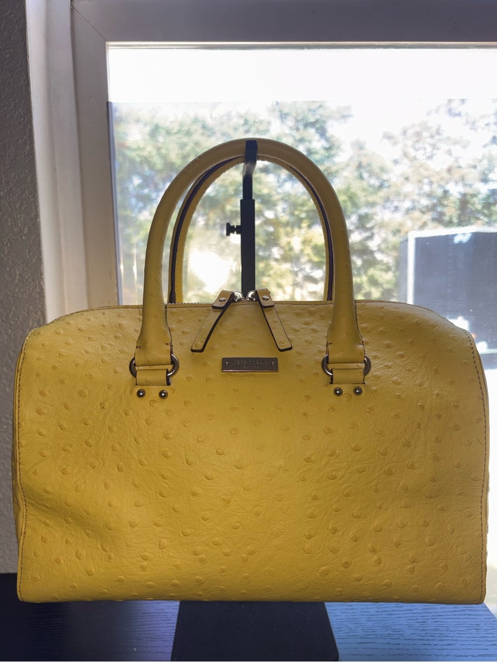 kate spade Yellow Textured Dome Satchel